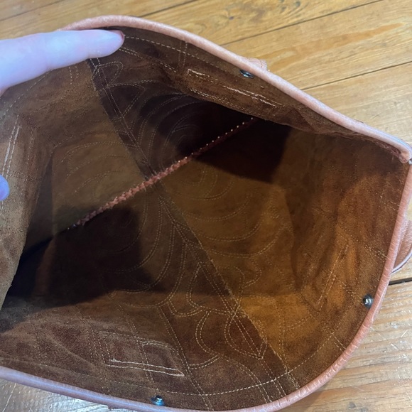 (404) “AUTHENTIC VINTAGE LEATHER TOTE” - Picture 7 of 13